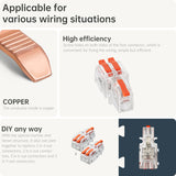 Mini Wire Splicing Connector DIY Connectors | 1 in 2 out (Clear Cover)