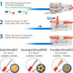 Mini Wire Splicing Connector DIY Connectors | 1 in 2 out (Clear Cover)