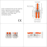 Mini Wire Splicing Connector DIY Connectors | 1 in 2 out (Clear Cover)