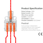 Mini Wire Splicing Connector DIY Connectors | 1 in 3 out (Clear Cover)