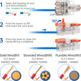 Mini Wire Splicing Connector DIY Connectors | 1 in 3 out (Clear Cover)