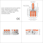 Mini Wire Splicing Connector DIY Connectors | 1 in 3 out (Clear Cover)