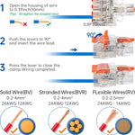 Mini Wire Splicing Connector DIY Connectors | 1 in 4 out (Clear Cover)