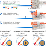 Mini Wire Splicing Connector DIY Connectors | 1 in 4 out (Clear Cover)