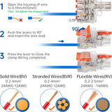 Mini Wire Splicing Connector DIY Connectors | 1 in 5 out (Clear Cover)