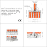 Mini Wire Splicing Connector DIY Connectors | 1 in 5 out (Clear Cover)