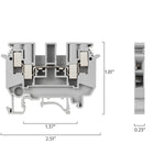 DIN Rail Terminal Blocks | UDK-4 400V 50A