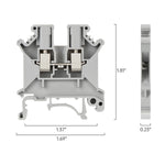 DIN Rail Terminal Blocks | UK-3N 800V 32A