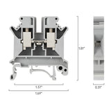 DIN Rail Terminal Blocks | UK-6N 800V 57A