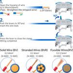 DIN Rail Wire Nut Terminal Blocks | KV-121(Blue)