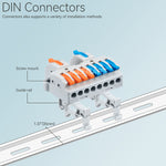 DIN Rail Wire Splicing Connector | 2 in 8 out ( KV428 )