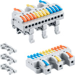 DIN Rail Wire Splicing Connector | 3 in 12 out ( KV4312 )