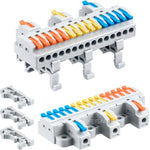 DIN Rail Wire Splicing Connector | 3 in 15 out ( KV4315 )