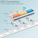 DIN Rail Wire Splicing Connector | 3 in 15 out ( KV4315 )