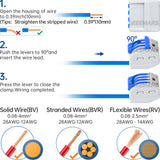 Lever Wire Nut Connectors | 4 Conductor ( Blue )