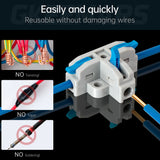 T-Shape Quick Connectors for Wiring | KV112 ( Blue )