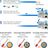 T-Shape Quick Connectors for Wiring | KV112 ( Blue )