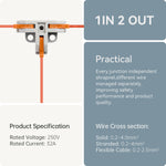 T-Shape Quick Connectors for Wiring | KV112 ( Orange )