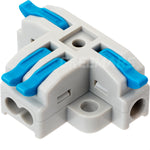 4 Way T Tap Lever Wire Connectors | KV-T4  (Blue)