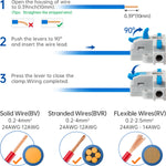 4 Way T Tap Lever Wire Connectors | KV-T4  (Blue)