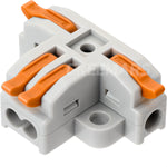 4 Way T Tap Lever Wire Connectors | KV-T4  (Orange)