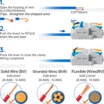 steps of lever connectors