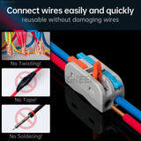 Mini Electrical Wire Connectors Wire Nuts | 2 Circuit Inline Splices