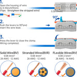 Mini Electrical Wire Connectors Wire Nuts | 2 Circuit Inline Splices