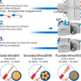 Mini Electrical Wire Connectors Wire Nuts | 2 in 6 out