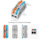 Mini Electrical Wire Connectors Wire Nuts | 2 Circuit Inline Splices