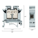 DIN Rail Terminal Blocks | UIK-16N 800V 101A