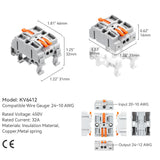 Multi-Function DIN Rail Terminal Blocks | 1 in 2 out ( KV6412 )