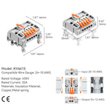 Multi-Function DIN Rail Terminal Blocks | 1 in 5 out ( KV6415 )